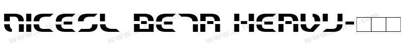 NiceSL Beta Heavy字体转换